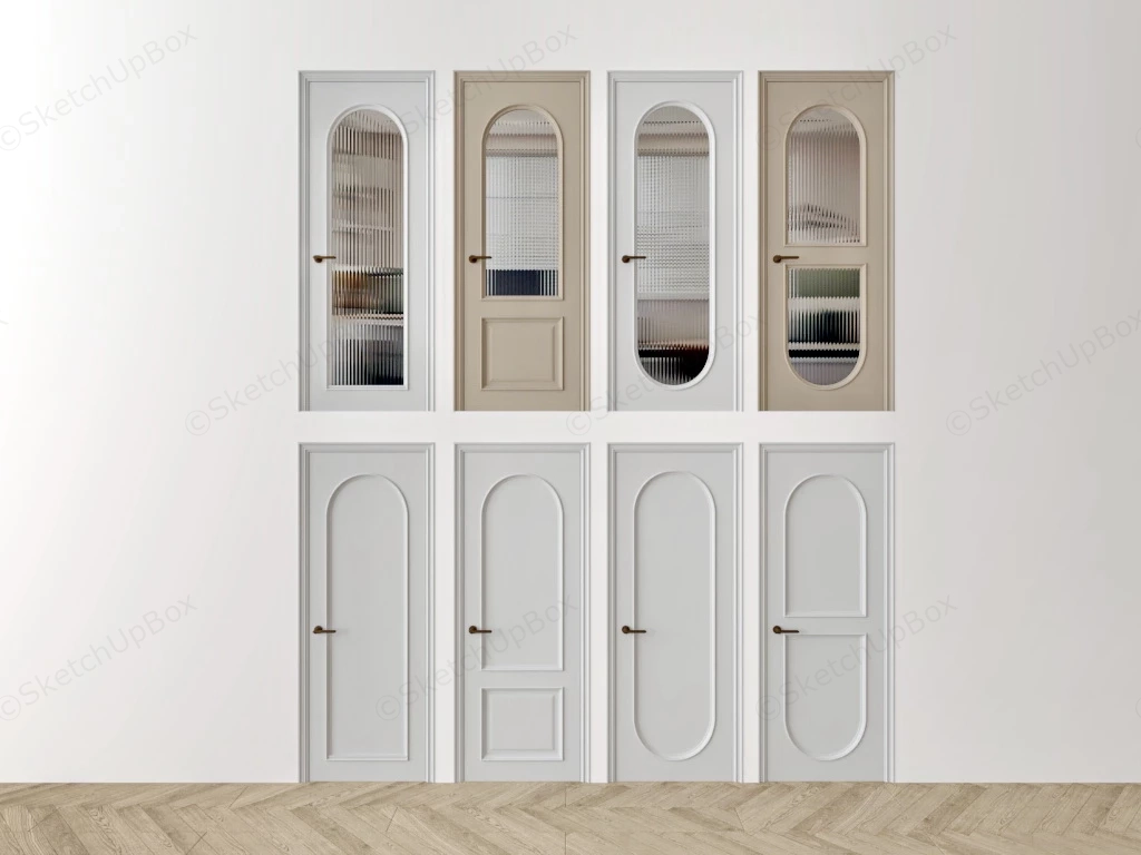 Modern Home Interior Doors sketchup model preview - SketchupBox