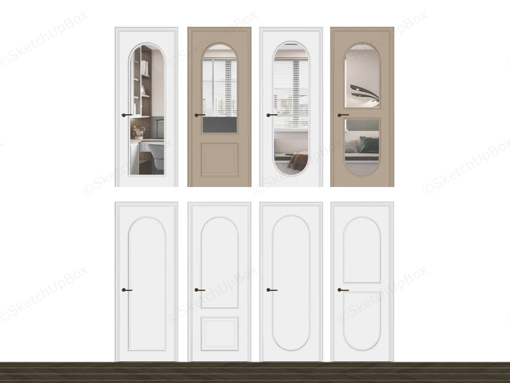 Modern Home Interior Doors sketchup model preview - SketchupBox