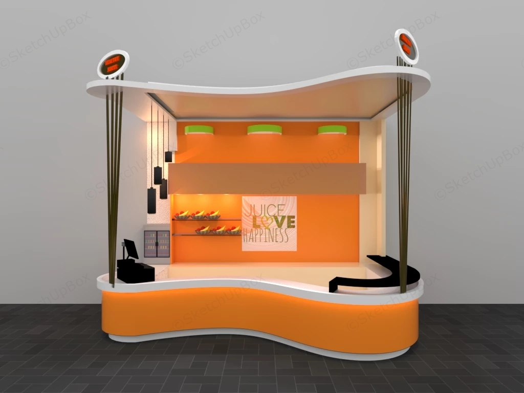 Fresh Juice Concession Stand sketchup model preview - SketchupBox