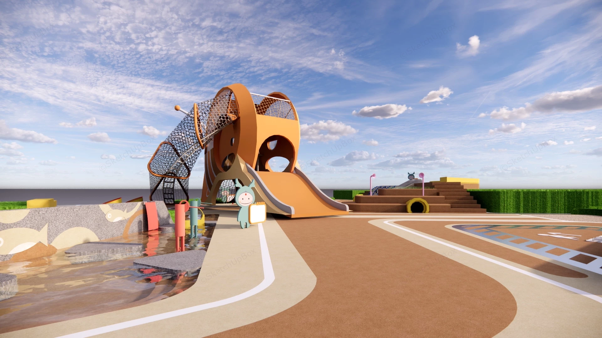 Snail Structure Adventure Playground sketchup model preview - SketchupBox