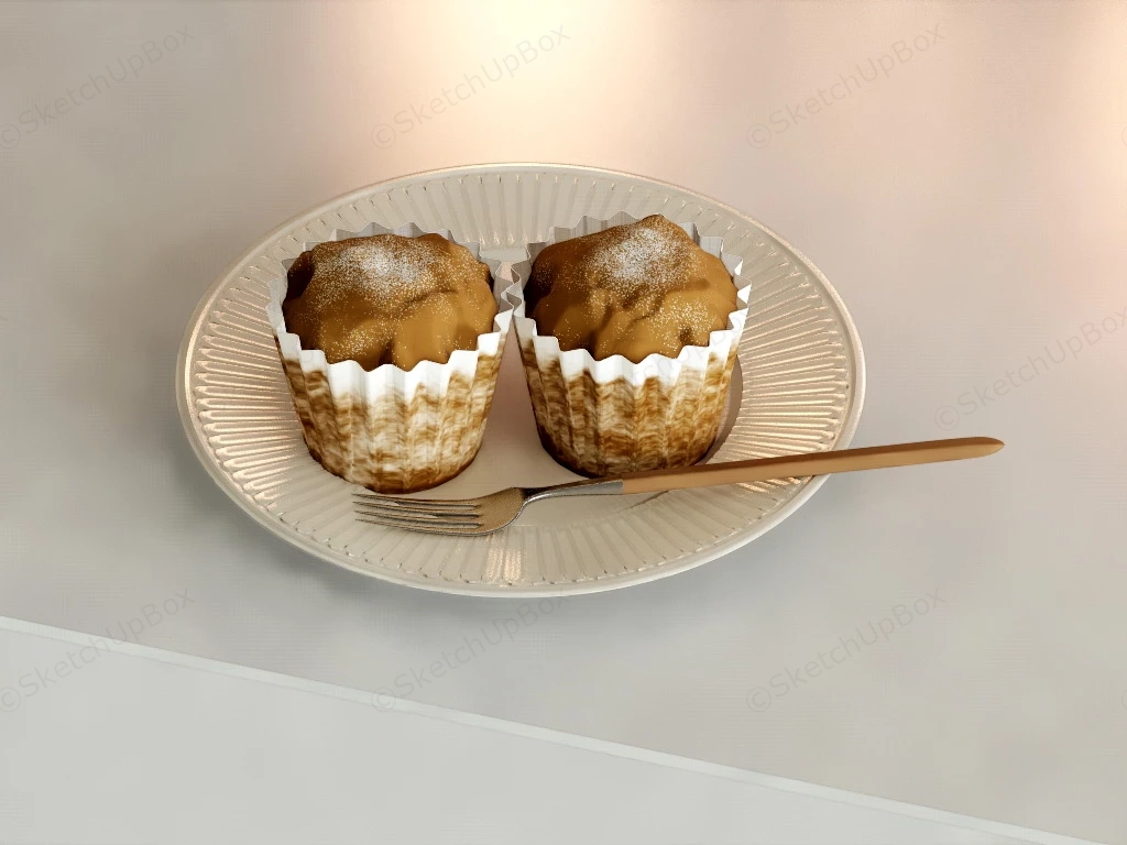 Classic Cupcakes sketchup model preview - SketchupBox