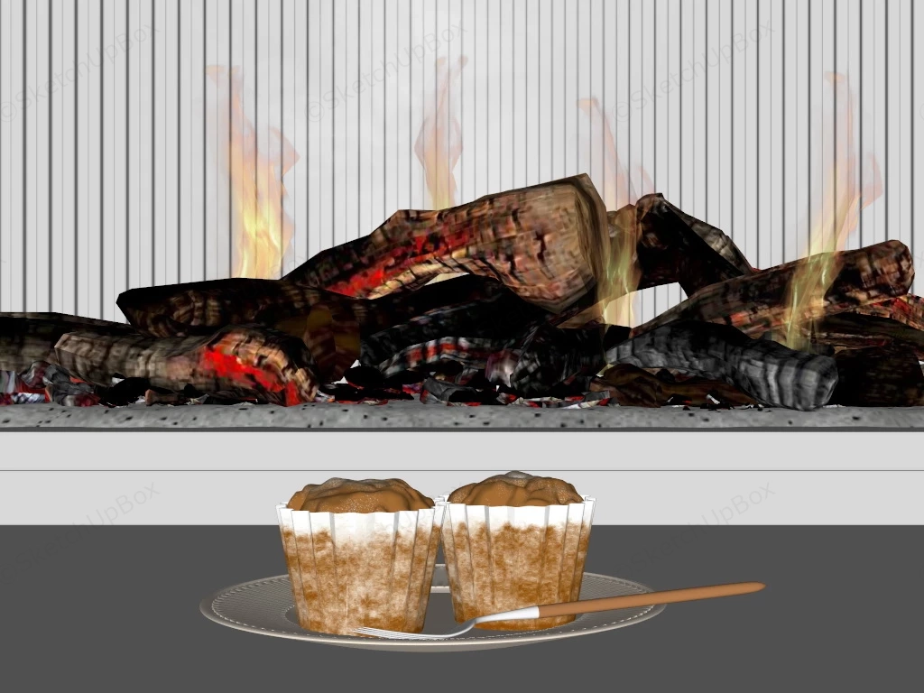 Classic Cupcakes sketchup model preview - SketchupBox