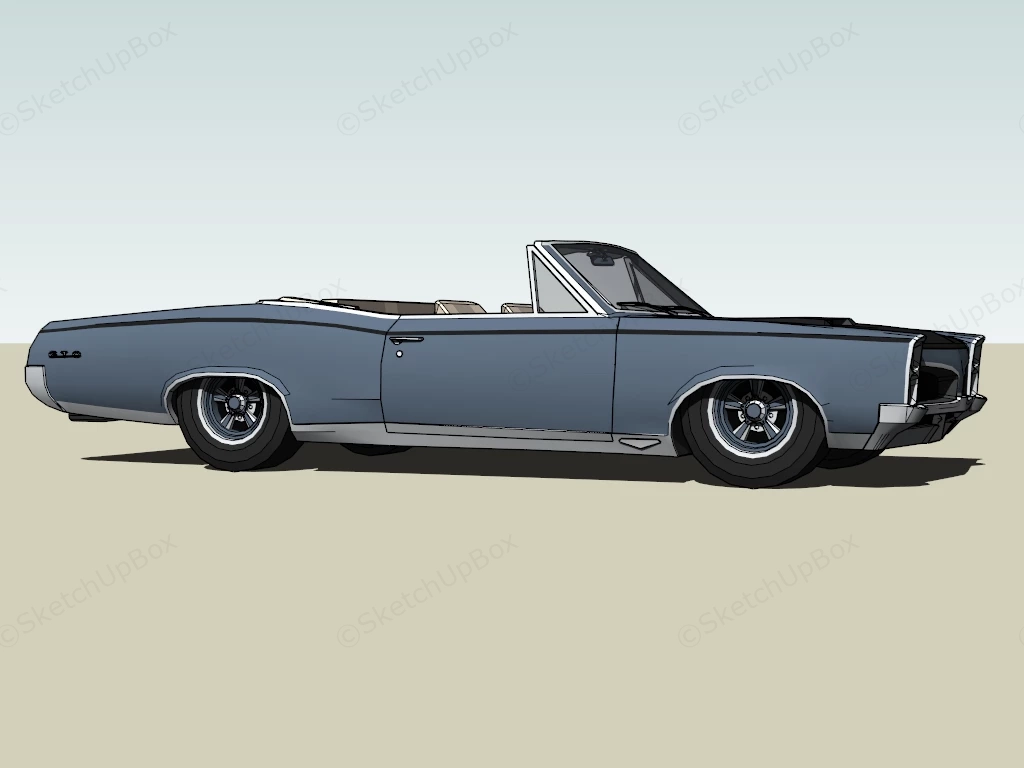 Pontiac GTO Convertible sketchup model preview - SketchupBox