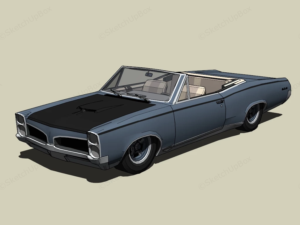 Pontiac GTO Convertible sketchup model preview - SketchupBox