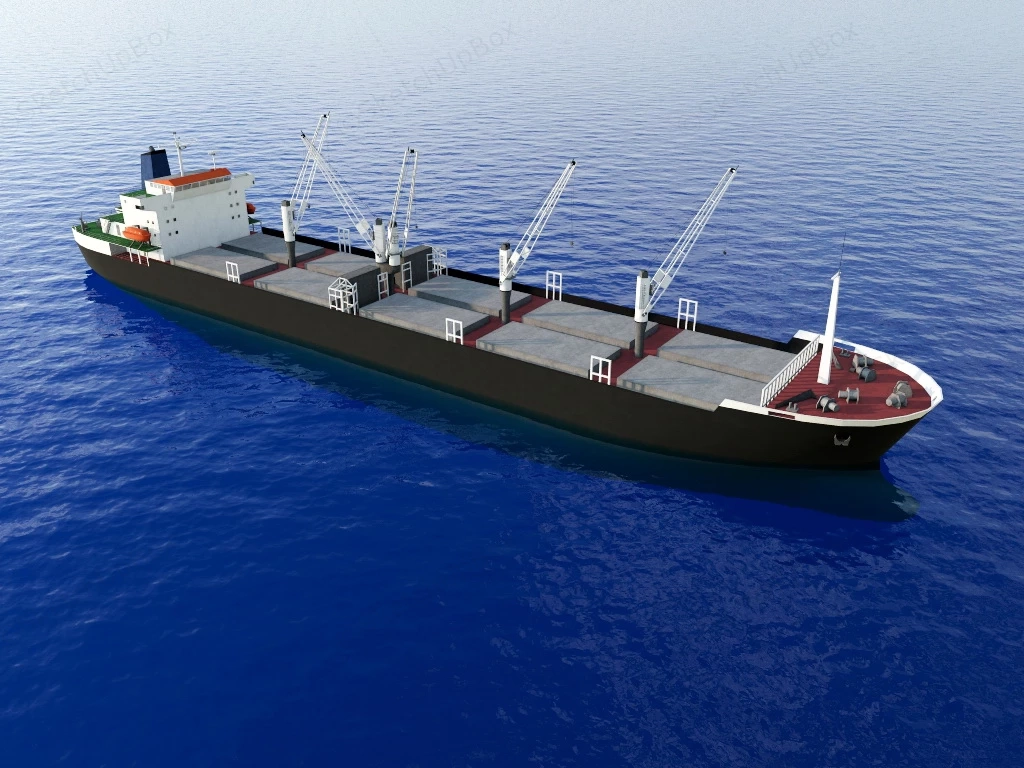 Small Bulk Carrier sketchup model preview - SketchupBox