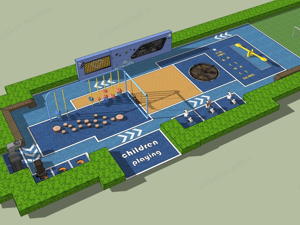 Community Build Playground sketchup model preview - SketchupBox