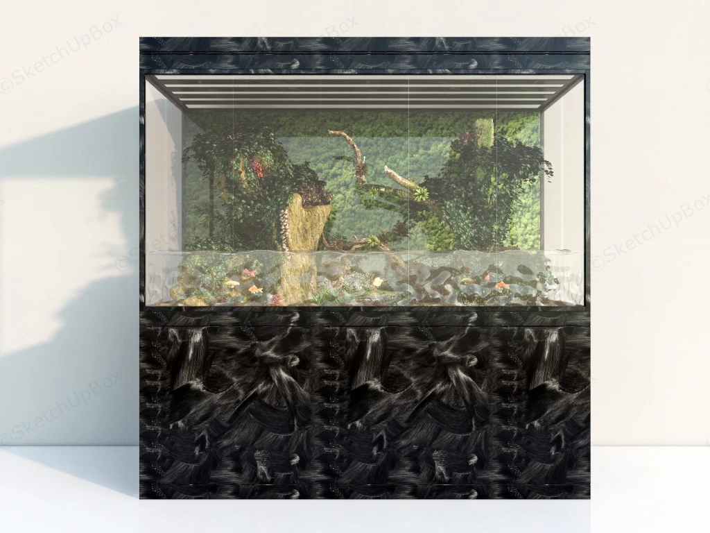 Driftwood Aquarium Fish Tank sketchup model preview - SketchupBox