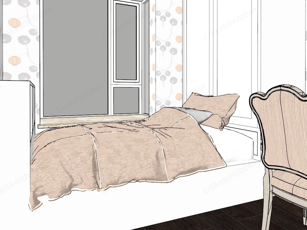 Small Kids Room Design sketchup model preview - SketchupBox