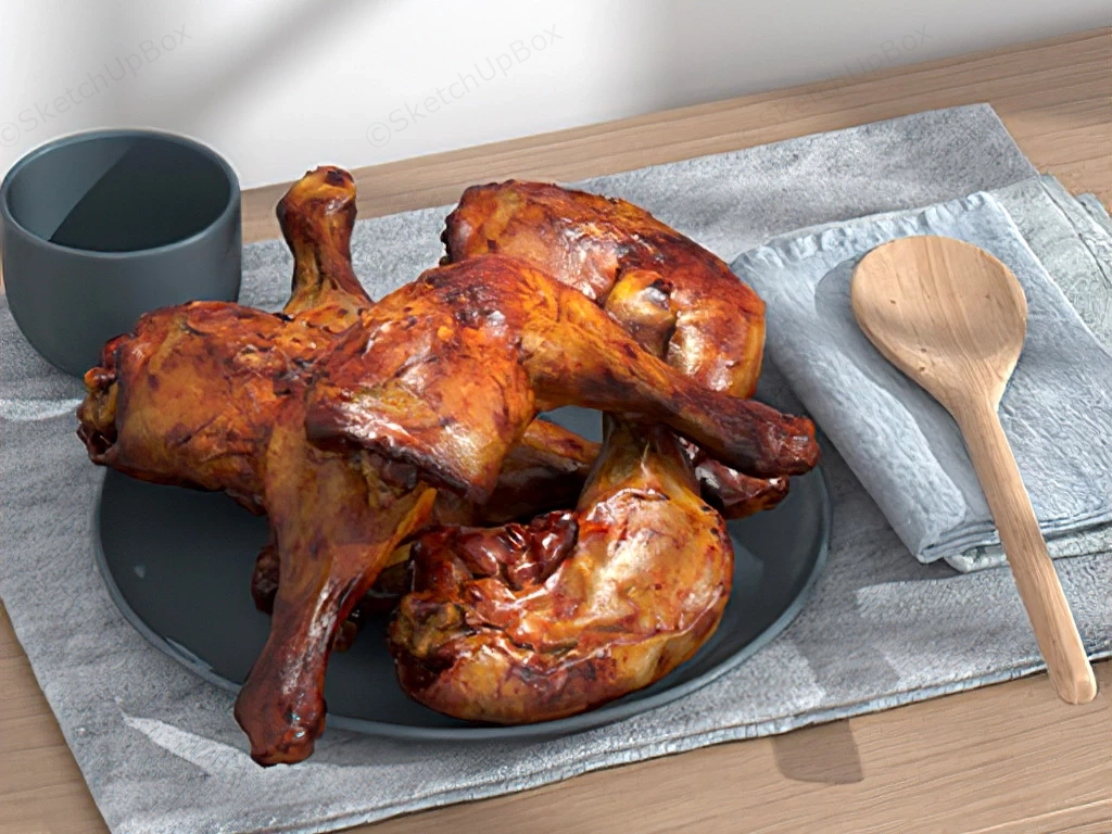 Baked Chicken Legs sketchup model preview - SketchupBox