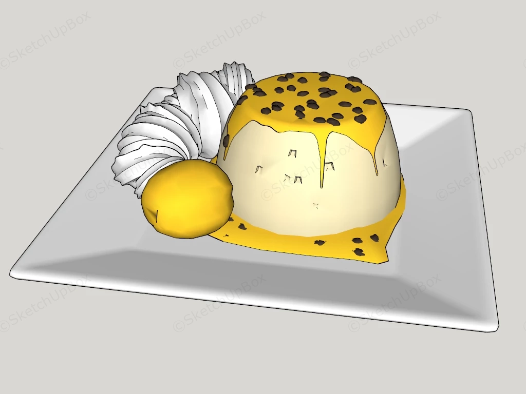 Durian Cake sketchup model preview - SketchupBox