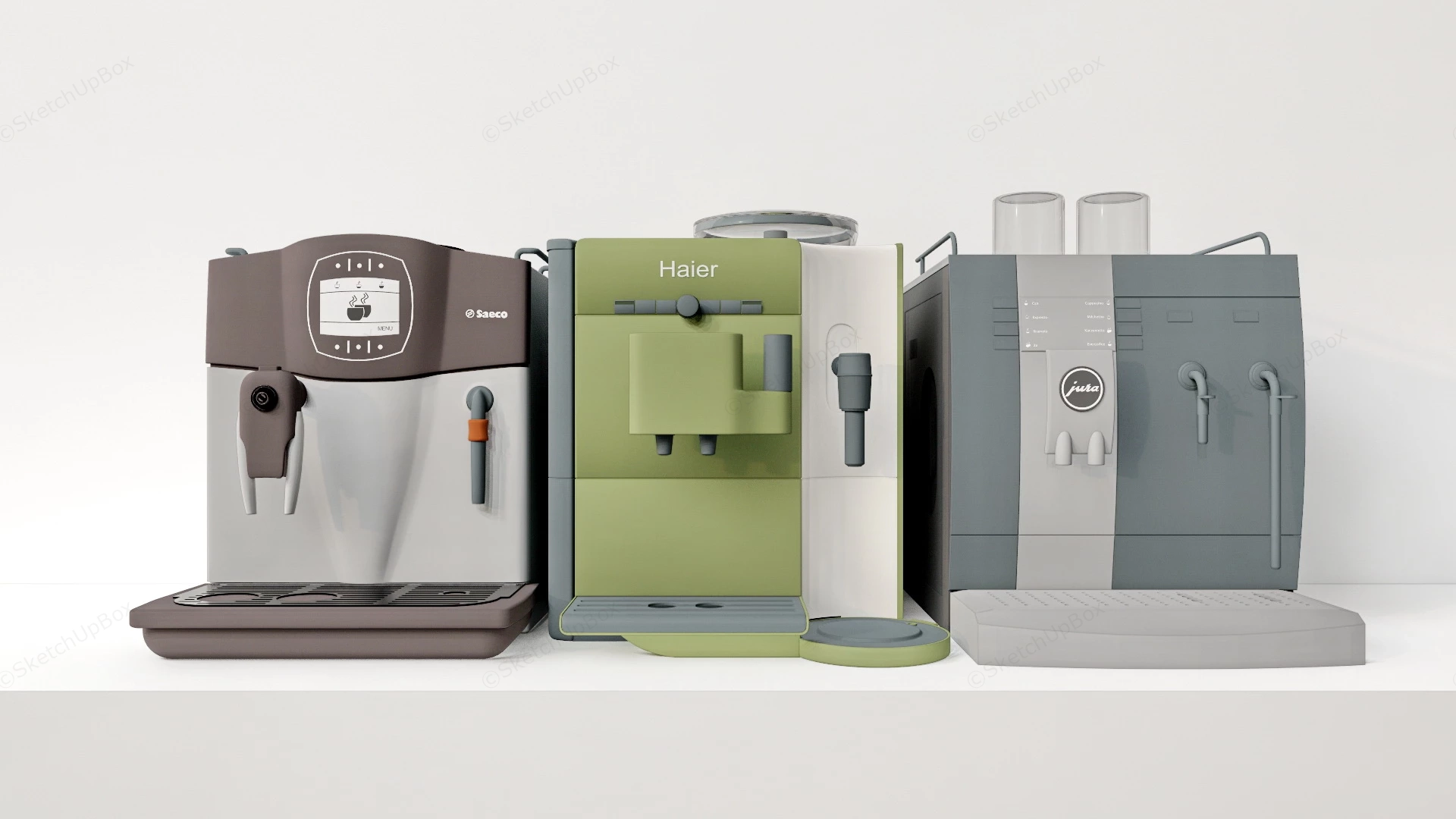 Espresso Coffee Makers sketchup model preview - SketchupBox