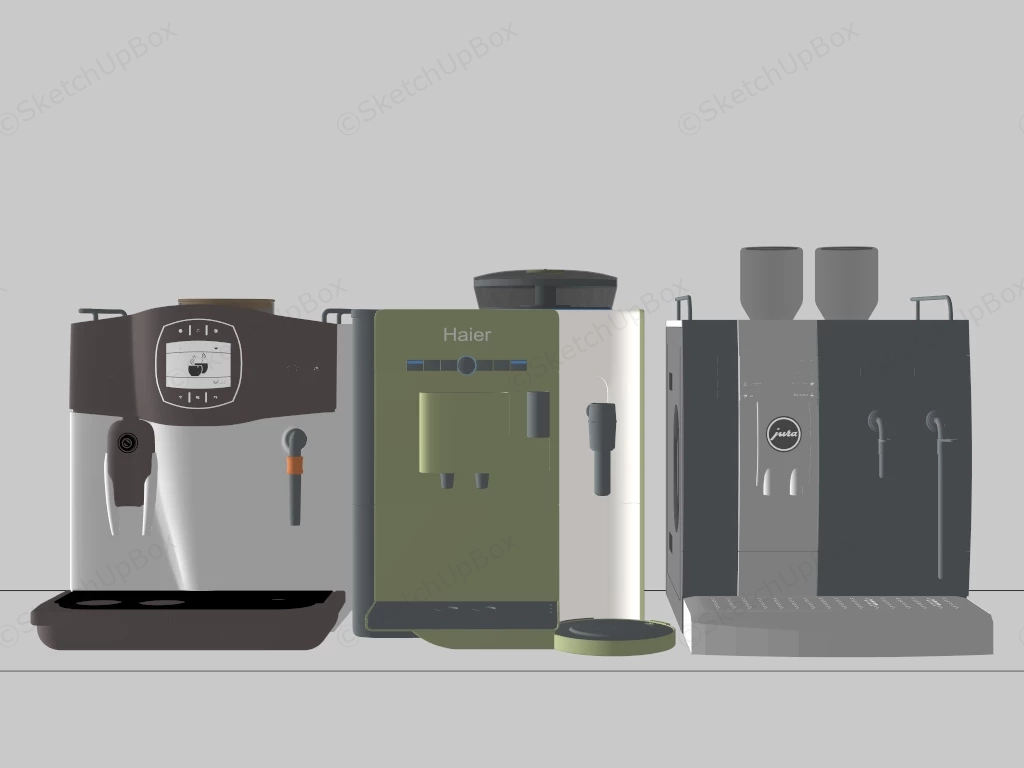Espresso Coffee Makers sketchup model preview - SketchupBox