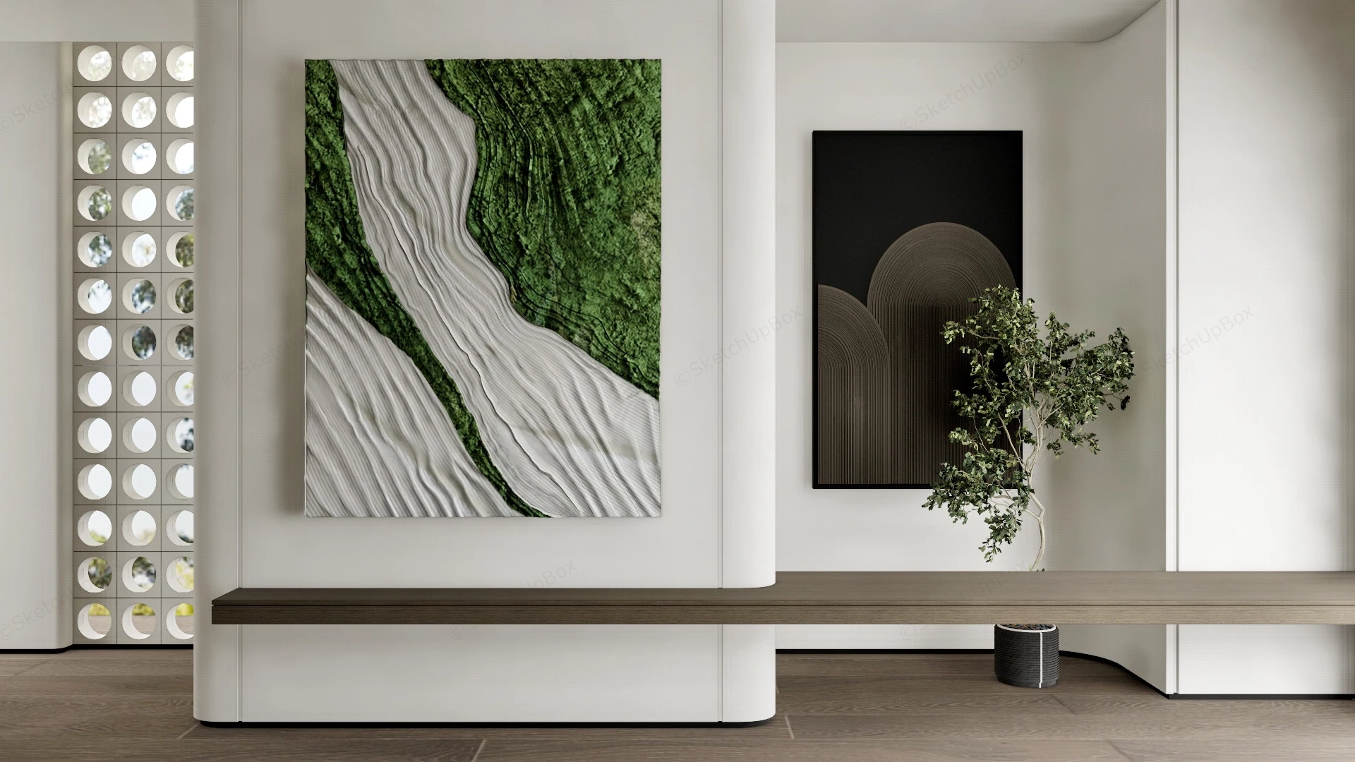 Home Decor Canvas Wall Art sketchup model preview - SketchupBox