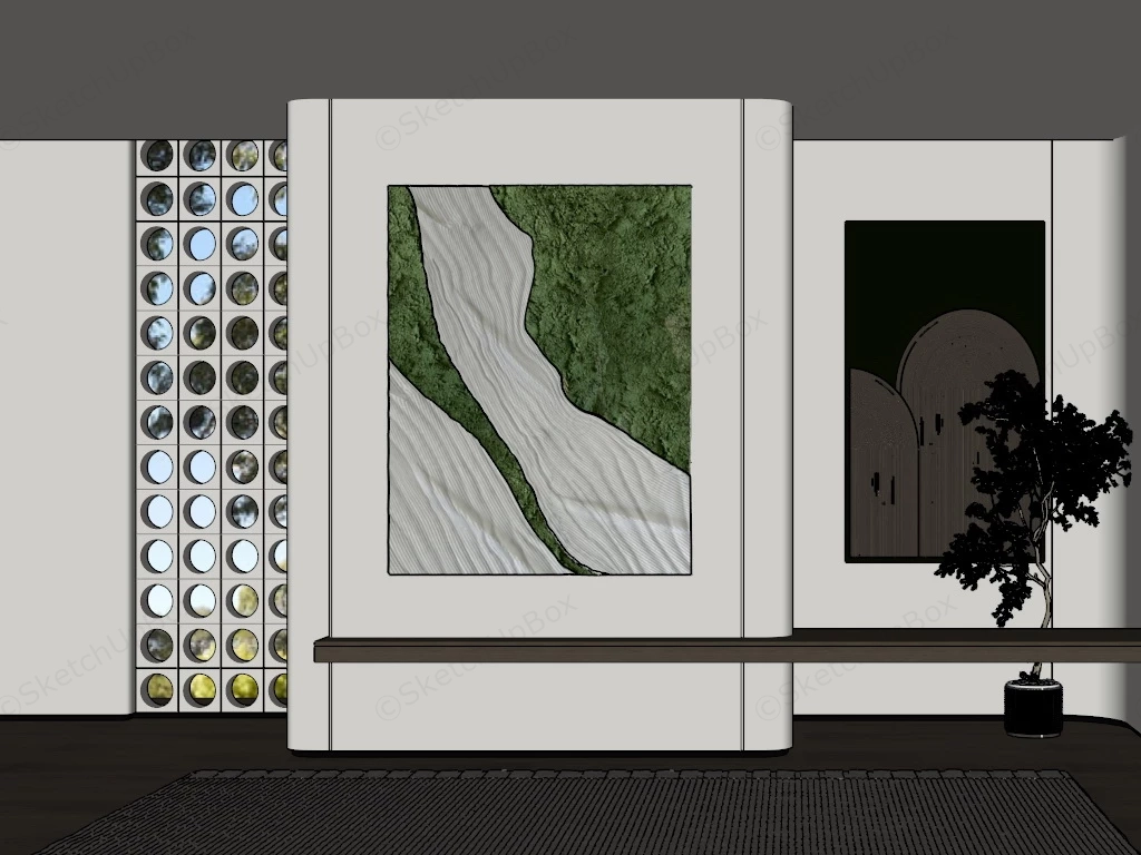 Home Decor Canvas Wall Art sketchup model preview - SketchupBox