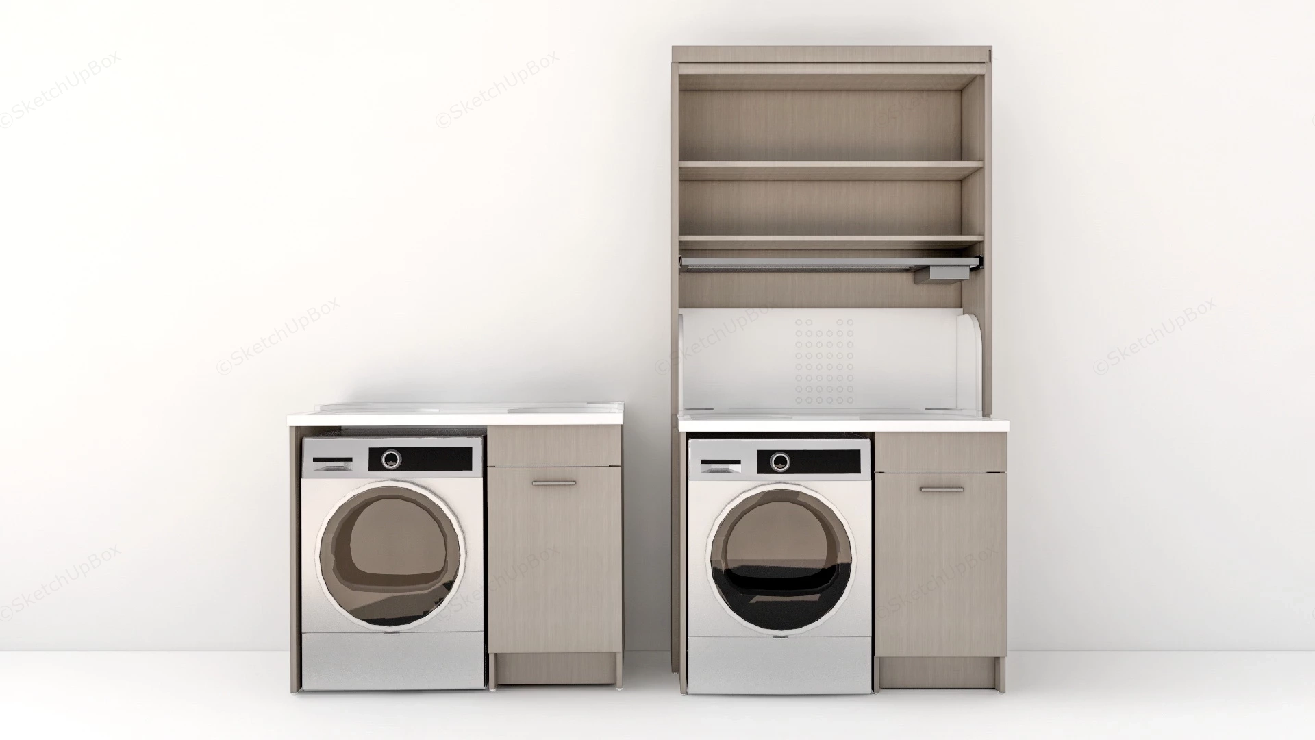 Washing Machine Cabinet sketchup model preview - SketchupBox