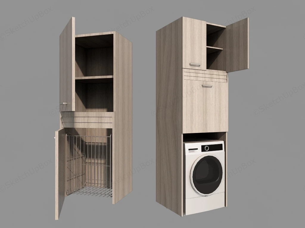 Laundry Room Storage Cabinet sketchup model preview - SketchupBox