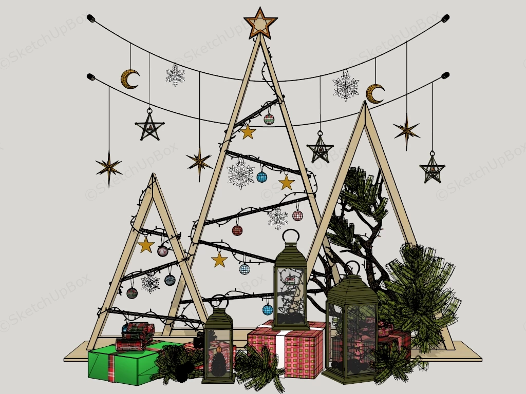 Commercial Holiday Decorations sketchup model preview - SketchupBox
