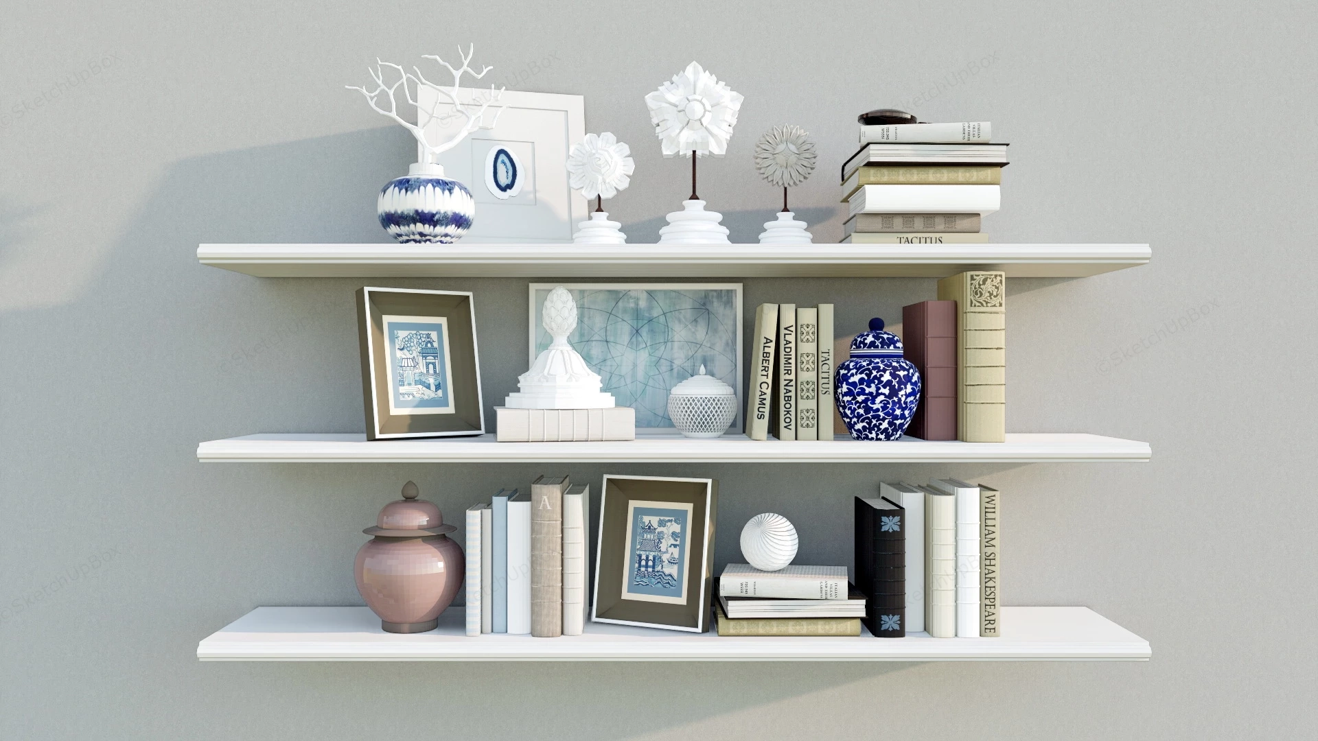 Wall Mount Shelves sketchup model preview - SketchupBox