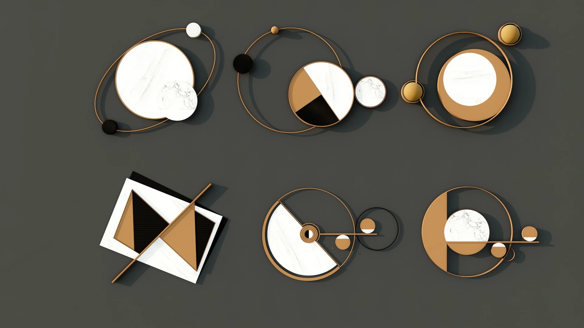 Round Wall Art Decor sketchup model preview - SketchupBox