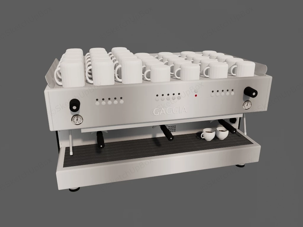 Gaggia Espresso Coffee Machine sketchup model preview - SketchupBox