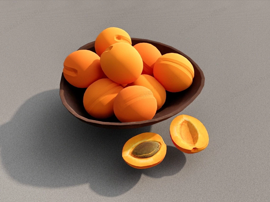 Fresh Apricots sketchup model preview - SketchupBox