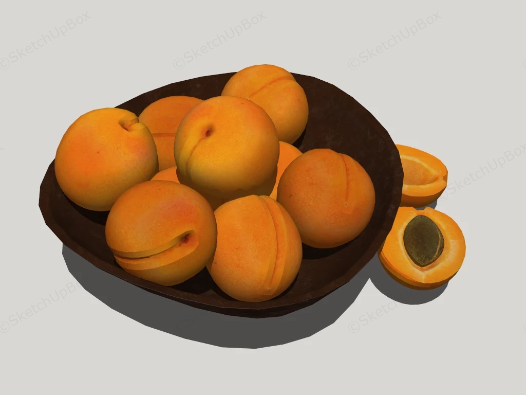 Fresh Apricots sketchup model preview - SketchupBox