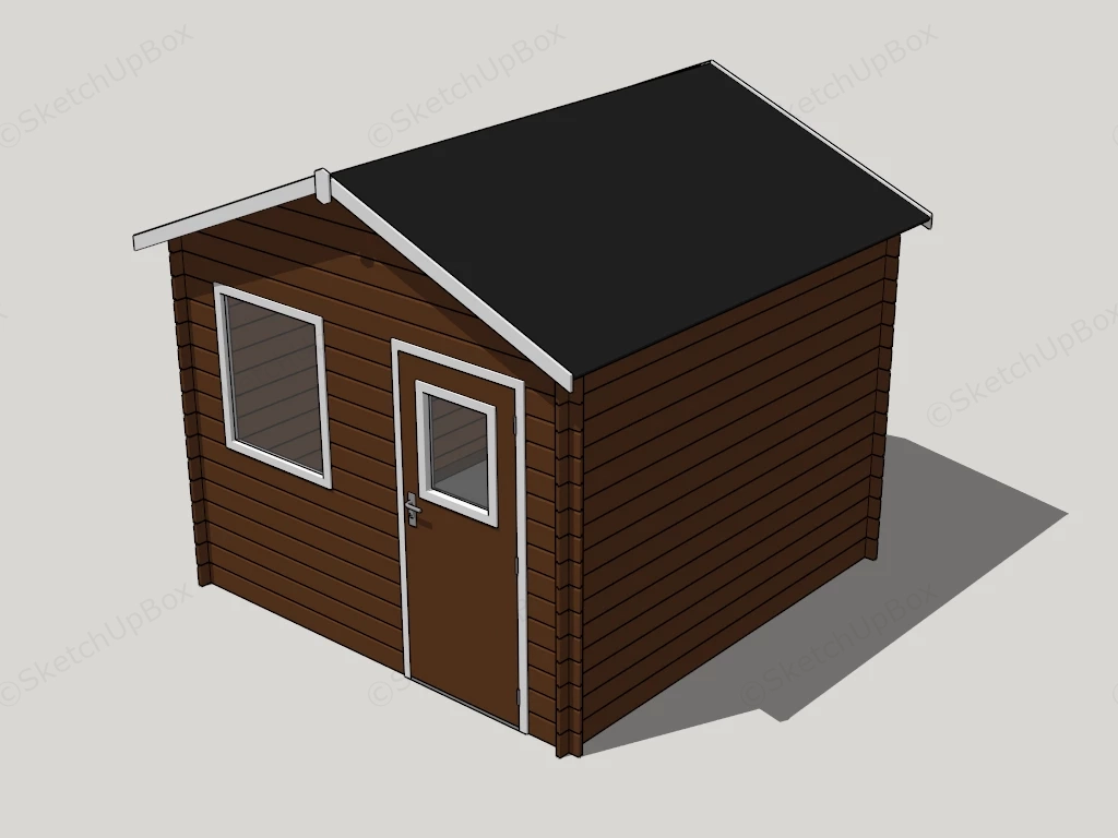 Tiny Farm Cabin sketchup model preview - SketchupBox