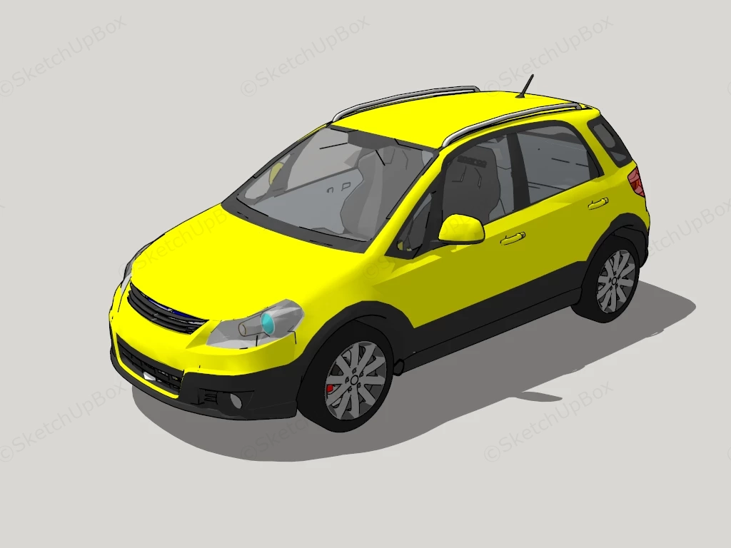 Suzuki SX4 Hatchback sketchup model preview - SketchupBox