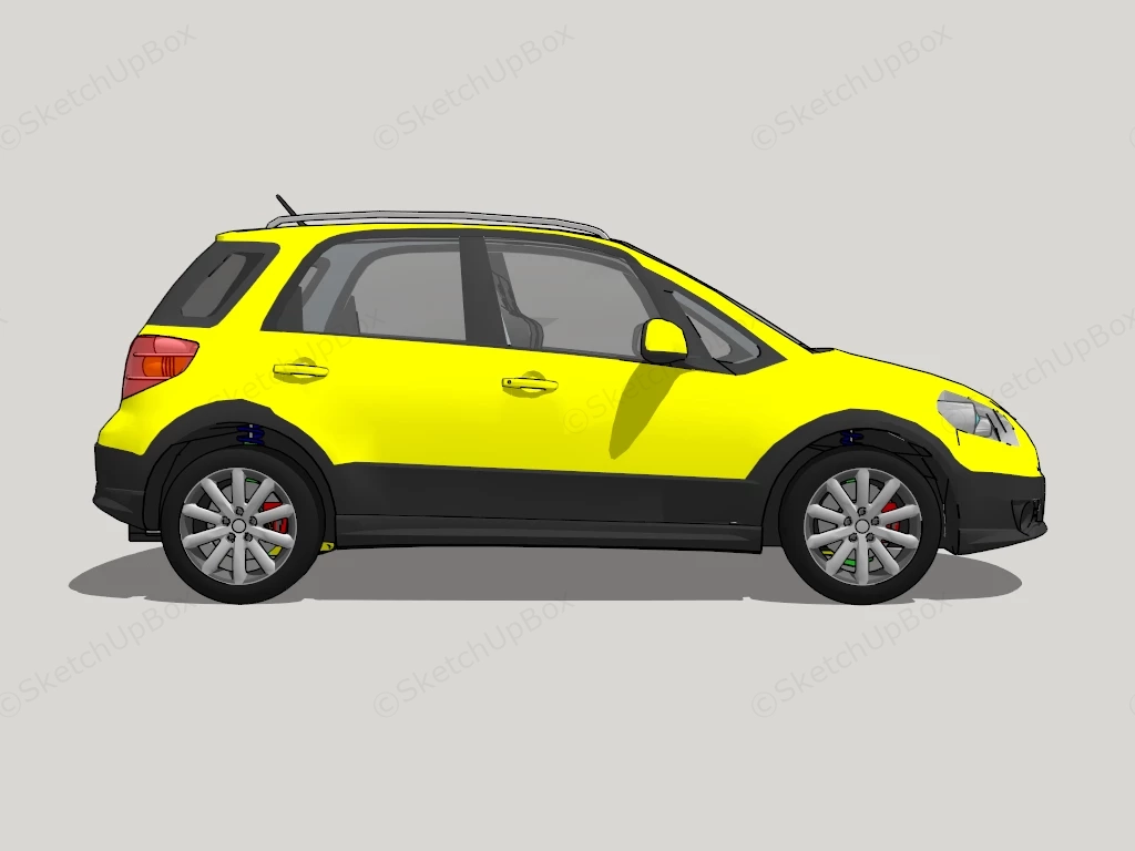 Suzuki SX4 Hatchback sketchup model preview - SketchupBox