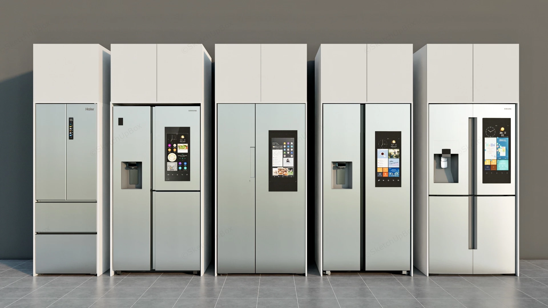 Built In Refrigerators sketchup model preview - SketchupBox