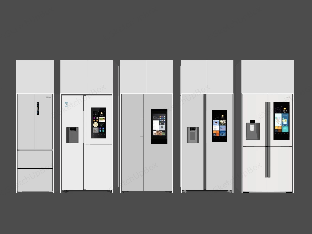 Built In Refrigerators sketchup model preview - SketchupBox