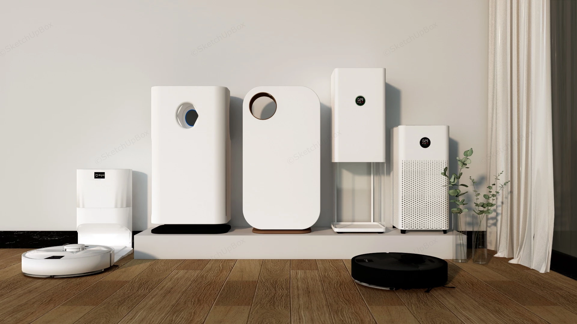 Vacuum Cleaner Humidifier And Air Purifier sketchup model preview - SketchupBox