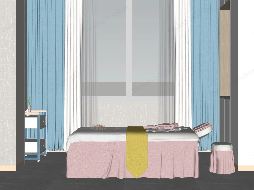 Small Spa Salon Interior Design sketchup model preview - SketchupBox
