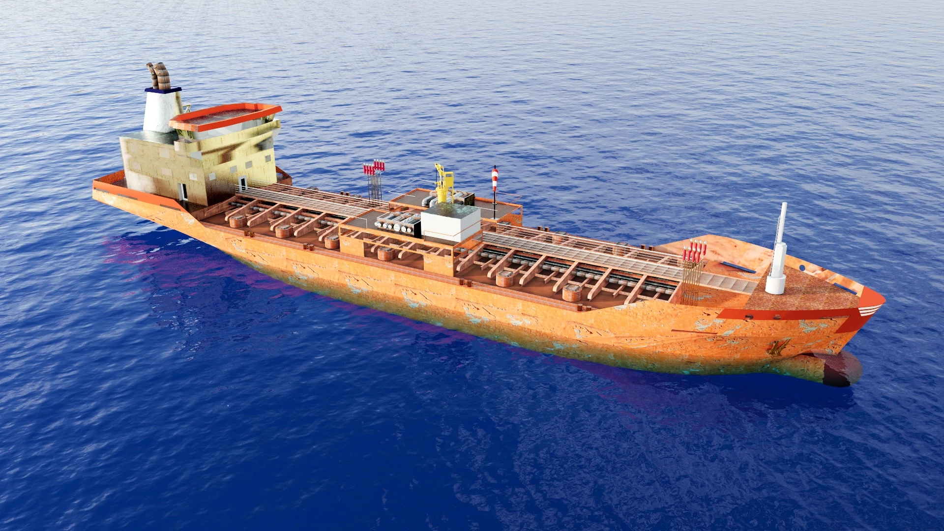 Oil Tanker Ship Vessel sketchup model preview - SketchupBox