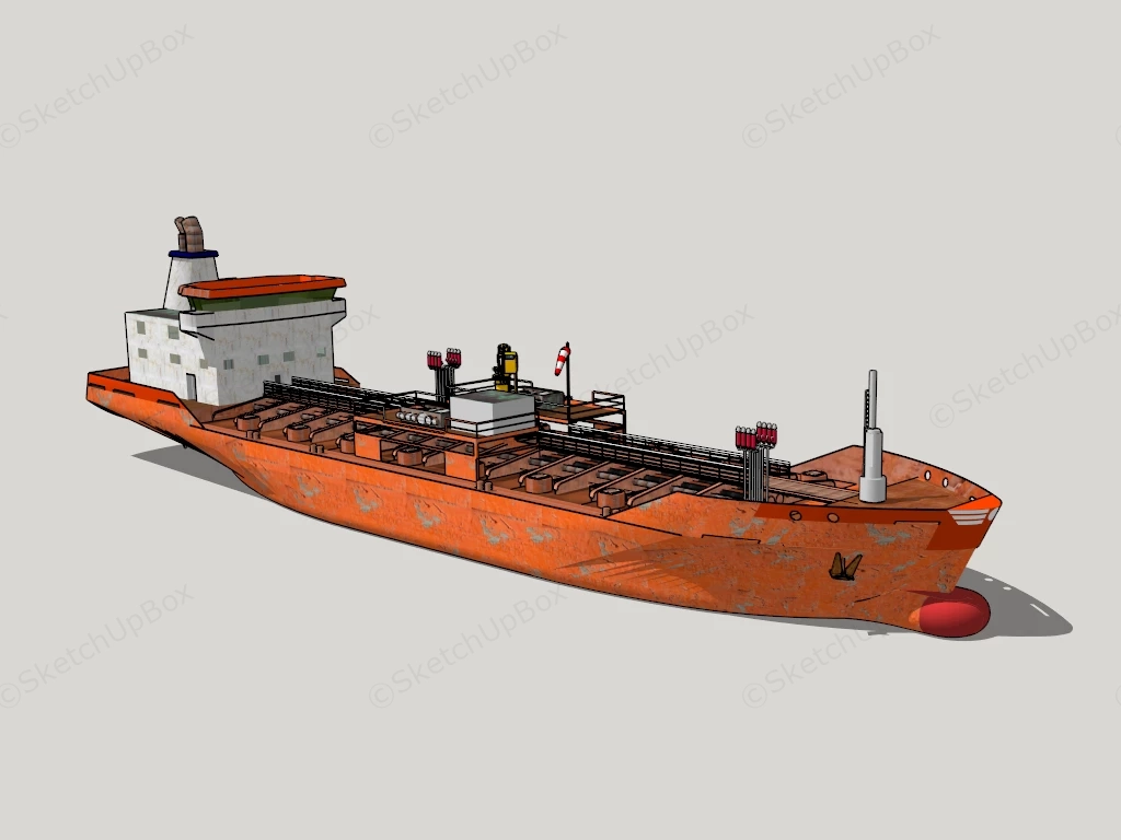 Oil Tanker Ship Vessel sketchup model preview - SketchupBox