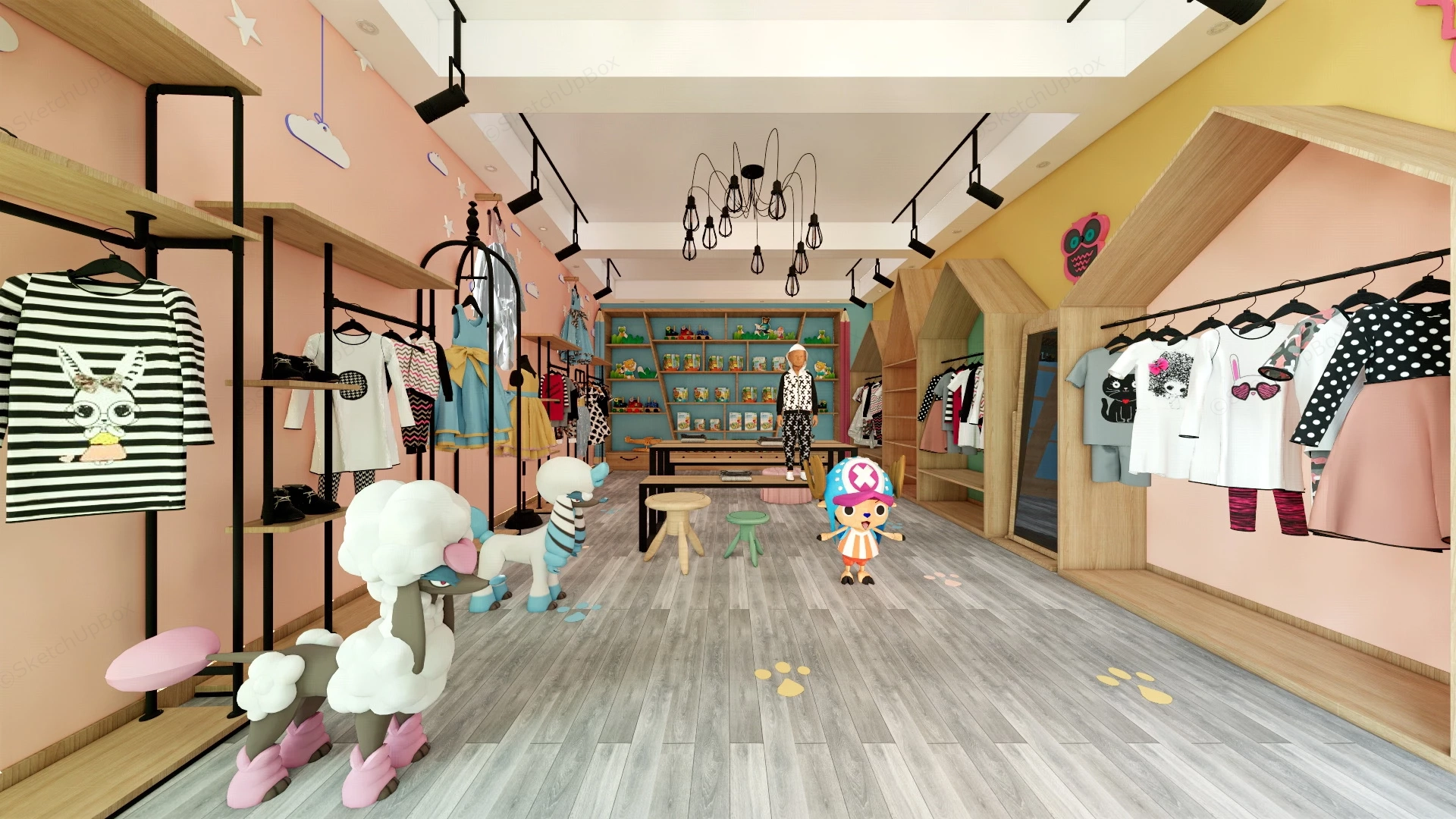 Children Clothing Store sketchup model preview - SketchupBox
