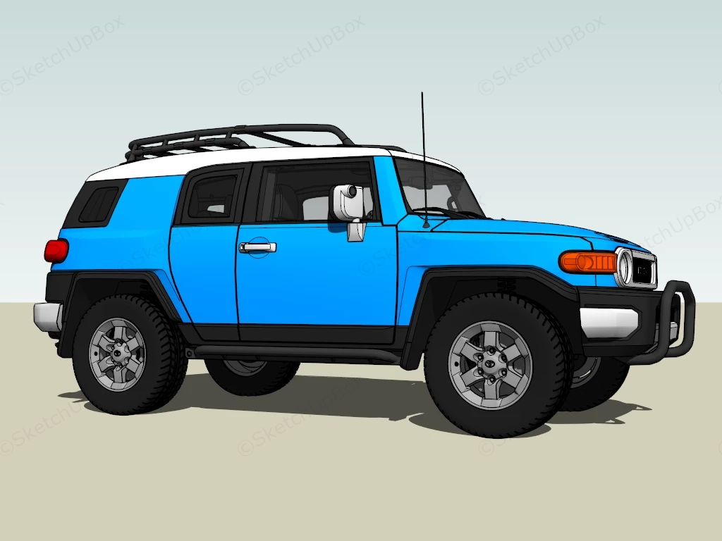 Toyota FJ Cruiser sketchup model preview - SketchupBox