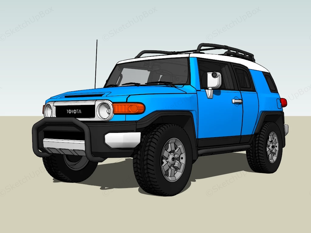 Toyota FJ Cruiser sketchup model preview - SketchupBox