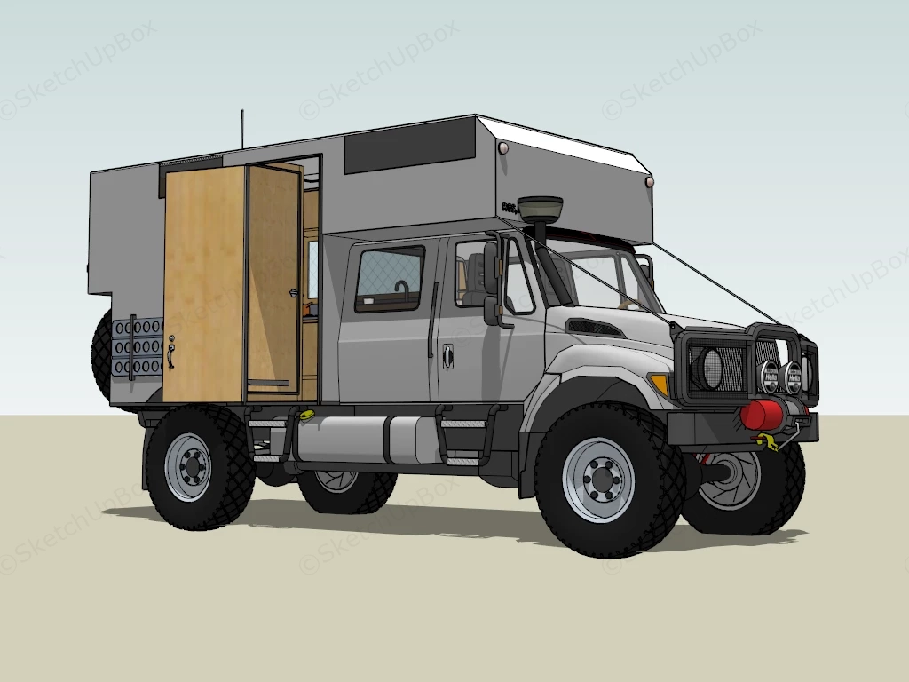 Pick Up Truck Camper sketchup model preview - SketchupBox