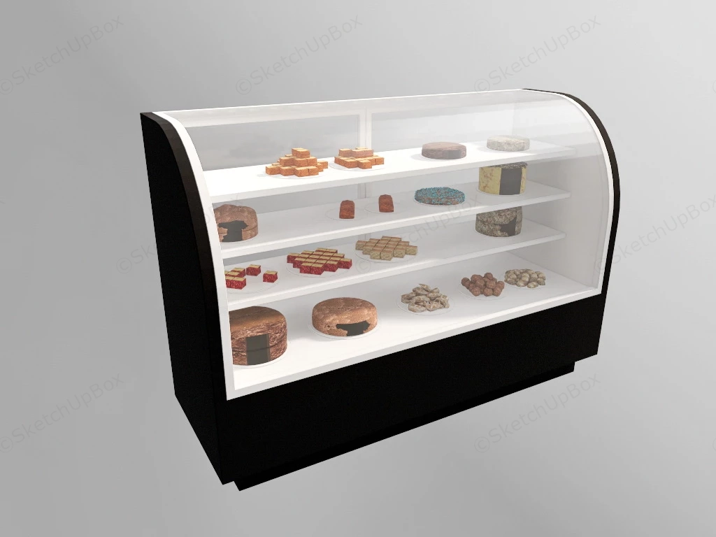 Cake Display Cabinet sketchup model preview - SketchupBox