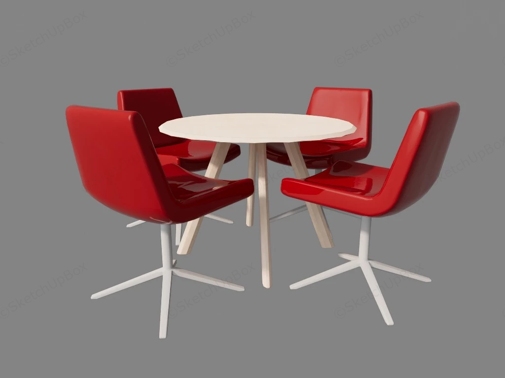 Leisure Table And Chair Set sketchup model preview - SketchupBox