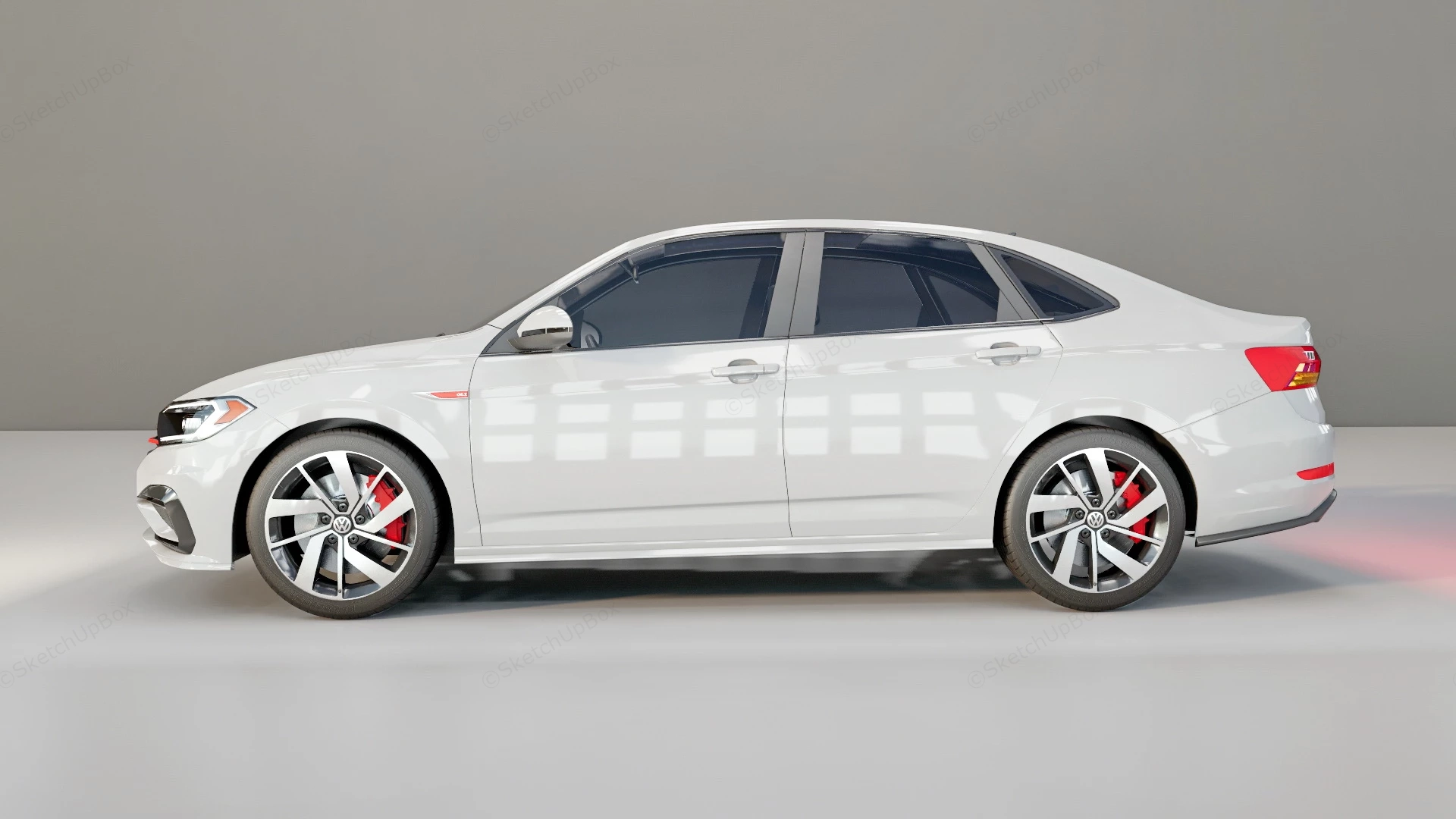 2021 Volkswagen Jetta Gli sketchup model preview - SketchupBox