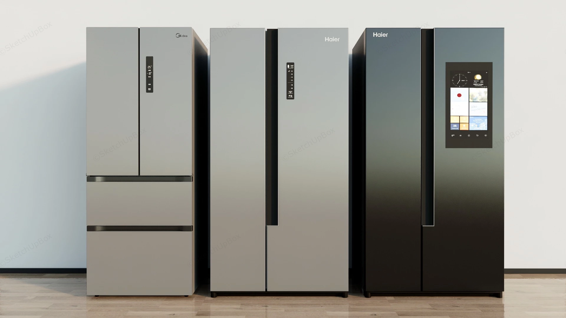 Modern Fridges sketchup model preview - SketchupBox