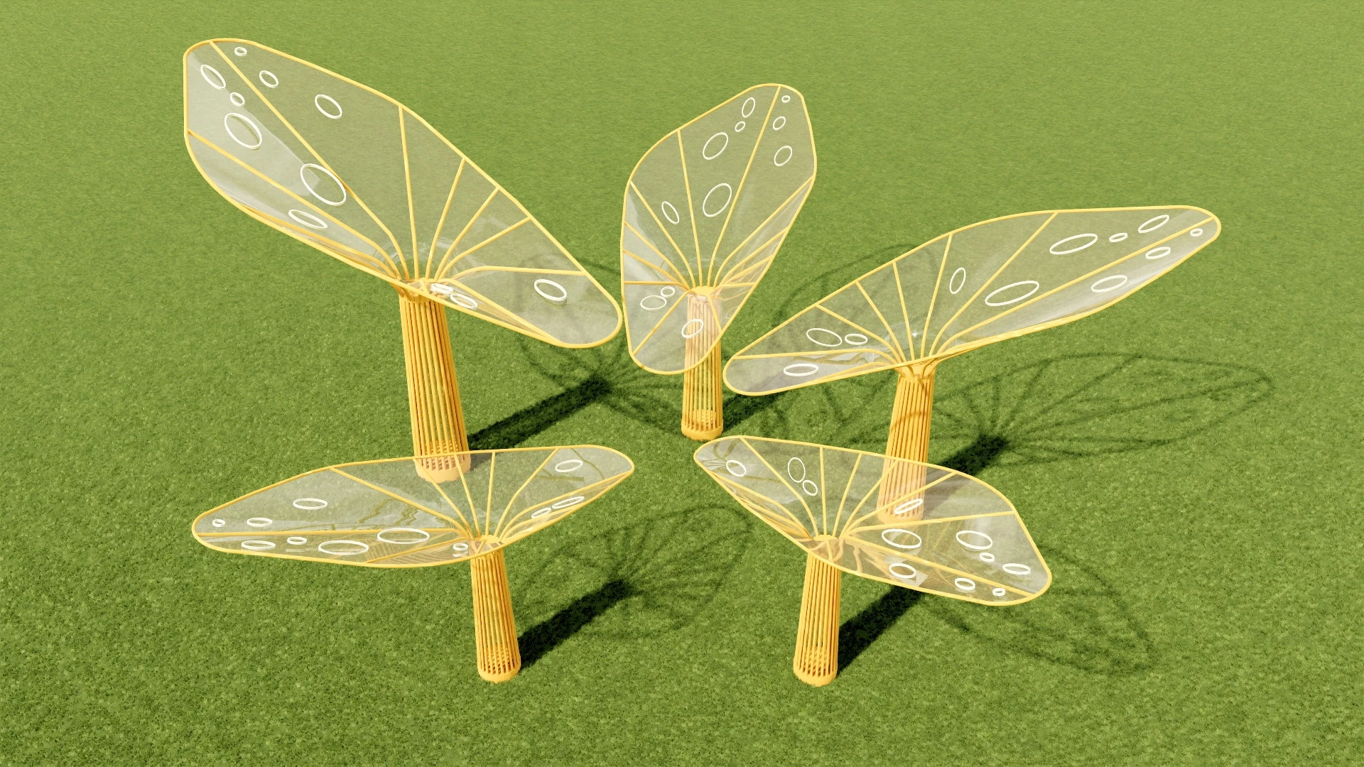 Urban Landscape Pavilion sketchup model preview - SketchupBox