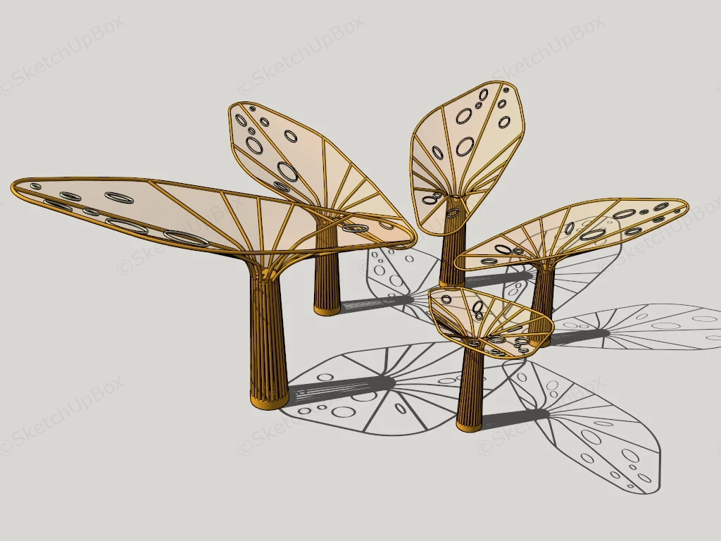 Urban Landscape Pavilion sketchup model preview - SketchupBox