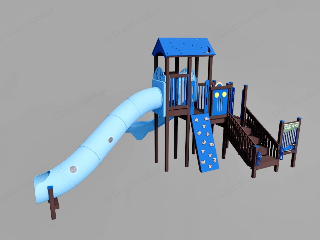 Back Yard Playset Slide sketchup model preview - SketchupBox