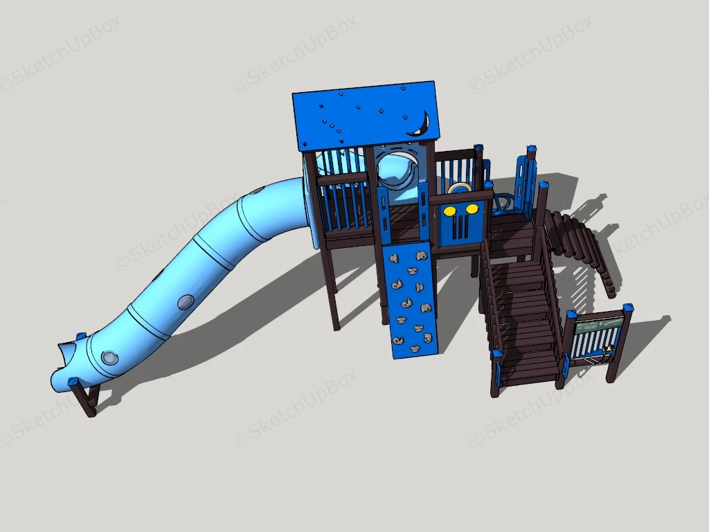 Back Yard Playset Slide sketchup model preview - SketchupBox