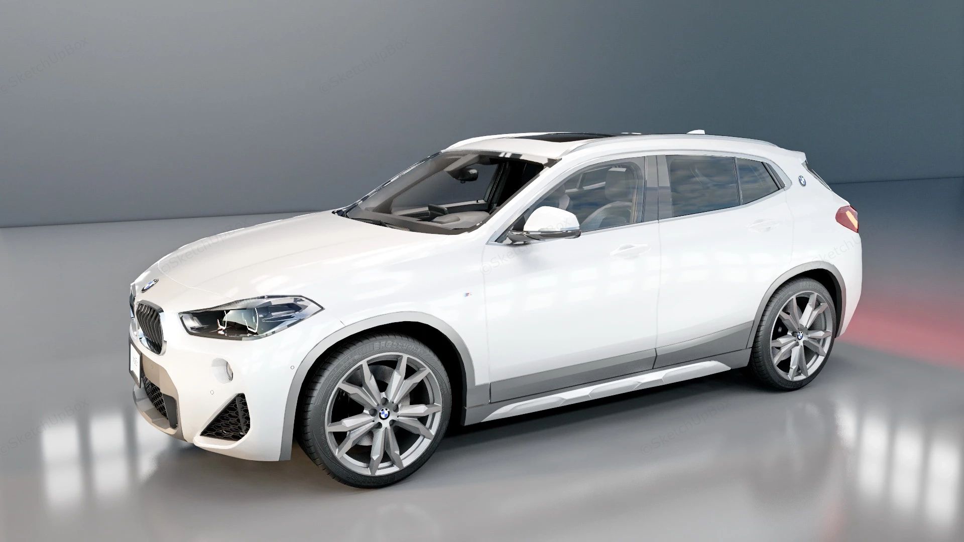 BMW X2 sketchup model preview - SketchupBox