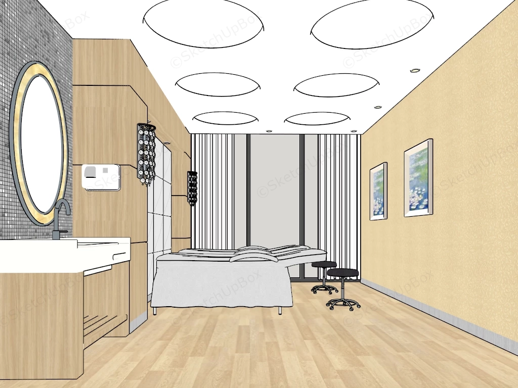 Spa Treatment Room sketchup model preview - SketchupBox