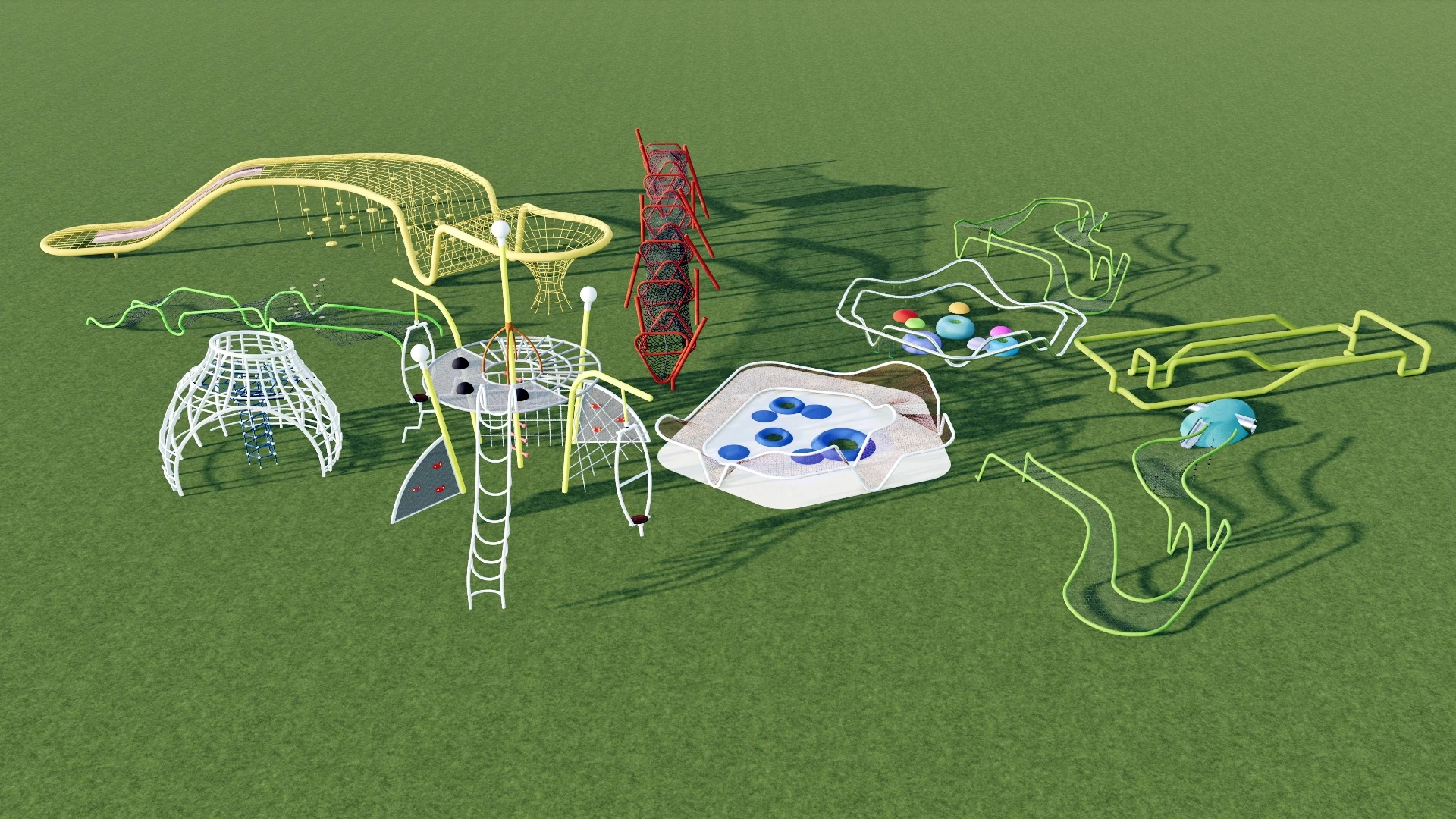 Playground Climbing Equipment sketchup model preview - SketchupBox